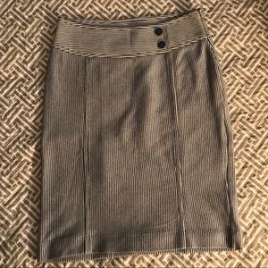 Banana Republic | Navy Striped Pencil Skirt | 2